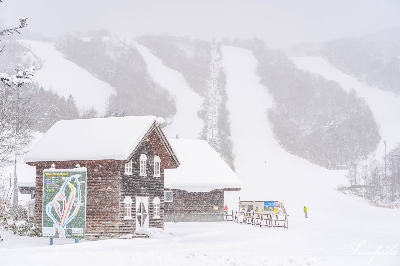 2021年元旦。新しい年の始まりは、道南一の雪質を誇る『今金町ピリカスキー場』から。地元・今金町出身の同級生スキーヤーの皆さんとフォトセッション!(^^)!